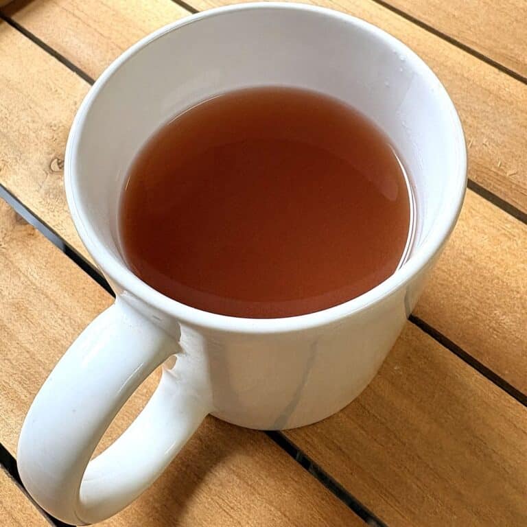 apple cider in a white mug